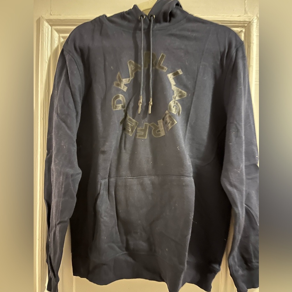 Karl Lagerfeld Men's Dark Blue Hoodie